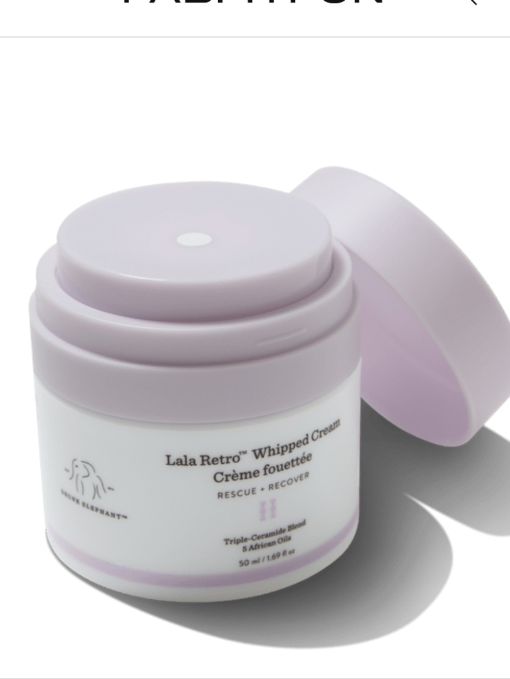 Drunk Elephant Lala Retro Whipped Cream Rescue Cream